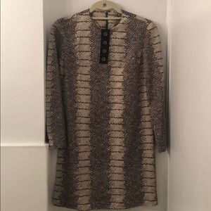 Vintage snake skin print dress (size small)